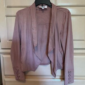 Pink Faux Suede Jacket